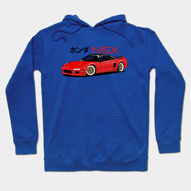 NSX Acura JDM red candy Hoodie by masjestudio